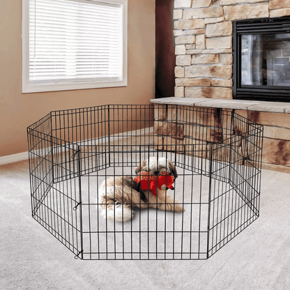 Adjustable Dog Playpen With 8 Panels For Indoor And Outdoor Use 1