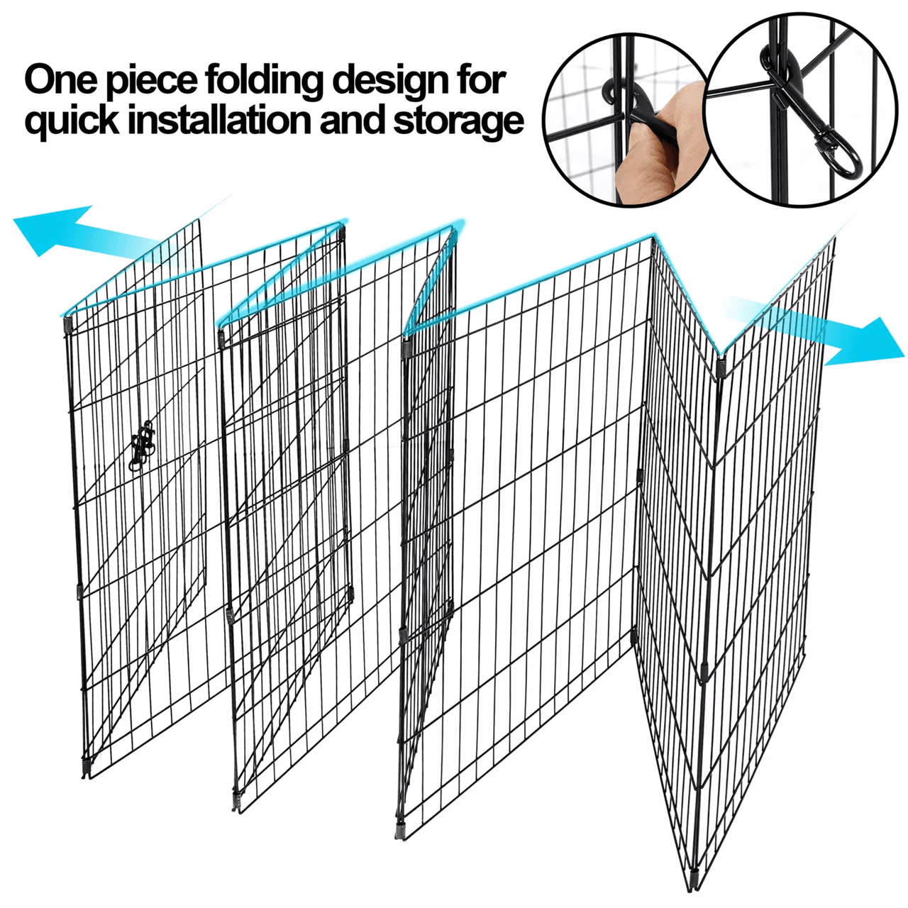 Adjustable Dog Playpen With 8 Panels For Indoor And Outdoor Use 4