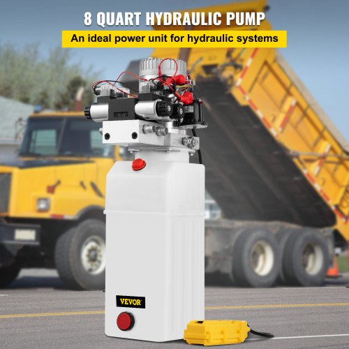 8L 12V DC Hydraulic Power Pack Double Acting Double Solenoid Pump With 3200 PSI Model ZZ004235 2