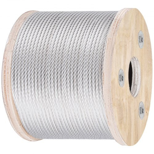 316 Stainless Steel Aircraft Cable 7x19 Strand Construction 250ft For Deck Rail Balusters Stair Han 9