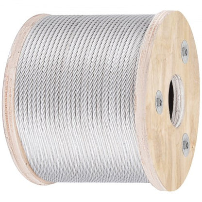 316 Stainless Steel Aircraft Cable 7x19 Strand Construction 250ft For Deck Rail Balusters Stair Han 9
