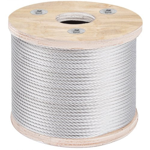 316 Stainless Steel Aircraft Cable 7x19 Strand Construction 250ft For Deck Rail Balusters Stair Han 8