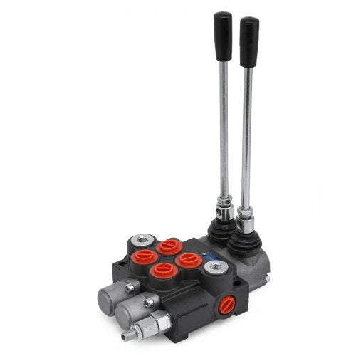 2-Spool Hydraulic Directional Control Valve, 11 GPM, 4300 PSI Double Acting Valve for Tractors & Loaders