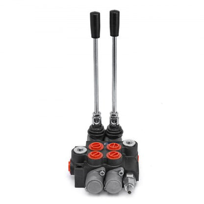 2-Spool Hydraulic Directional Control Valve, 11 GPM, 4300 PSI Double Acting Valve for Tractors & Loaders