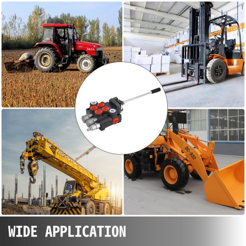 2-Spool 11 GPM Hydraulic Directional Control Valve with Joystick, Double Acting Valve for Tractors & Loaders (3600 PSI)