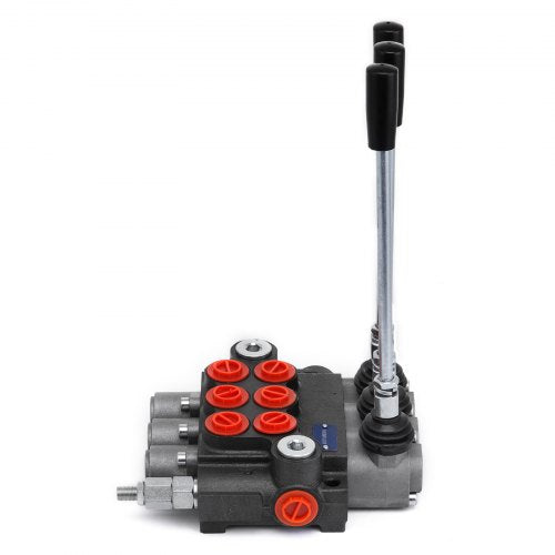 3 Spool Hydraulic Directional Control Valve, 11 GPM Double Acting Valve for Tractors & Loaders (3600 PSI)