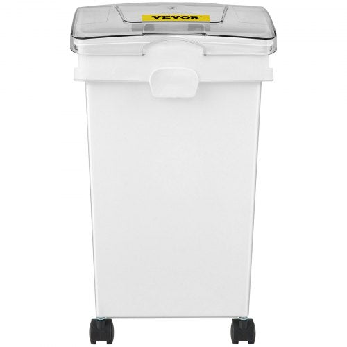 White Shelf Ingredient Bin With Scoop  Sliding Lid Commercial Storage Bins For Flour Rice  Pet Food 7