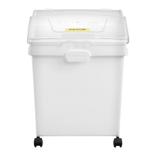 3Pack White Shelf Ingredient Bin With Scoop  Sliding Lid Commercial Storage Bins For Dry Food Rice  9