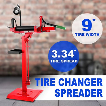 Portable Tire Changer With Adjustable Stand  LED Light Manual Tire Spreader Tool For Car  Light Tru 2