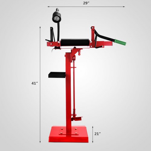 Portable Tire Changer With Adjustable Stand  LED Light Manual Tire Spreader Tool For Car  Light Tru 1