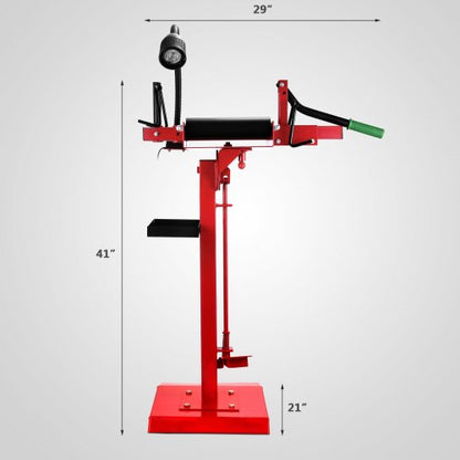 Portable Tire Changer With Adjustable Stand  LED Light Manual Tire Spreader Tool For Car  Light Tru 1