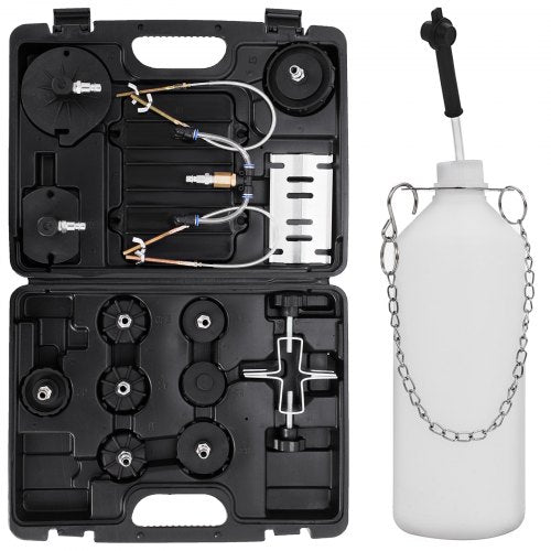 Pneumatic Air Pressure Bleeder Tool Kit, Professional Brake Bleeding System for Garage Workshop Mechanics