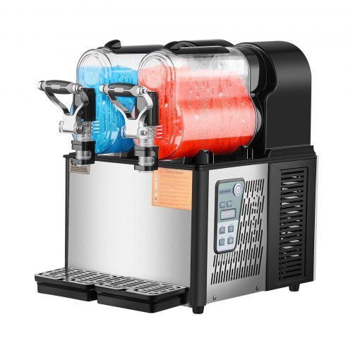 Commercial Slushy Machine With Tanks Stainless Steel Frozen Drink Maker For Margarita Juice  Cold D 9