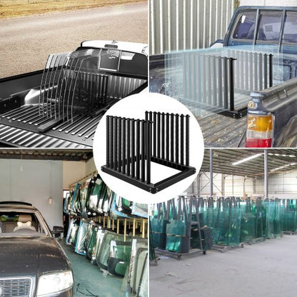 Windshield Truck Rack Steel Lite Auto Glass Holder With PVC Rubber Protection  Foam Pads Glass Rack 3