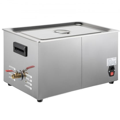 30L Professional Ultrasonic Parts Cleaner with Heater & Timer, Dual Frequency (28/40kHz) for Dental Instruments.