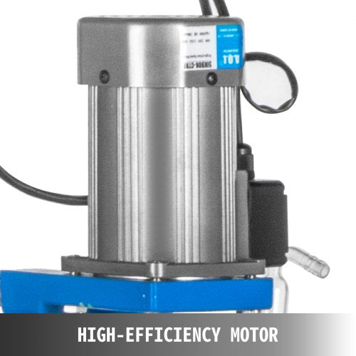 5L Lab Jacketed Glass Reactor, Digital Display Reaction Vessel for Chemistry & Distillation (0-1200RPM)