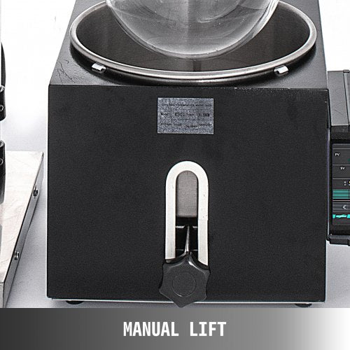 5L Rotary Evaporator RE-501, Digital Controller Vacuum Evaporator Set with 0-90RPM & Manual Lifting