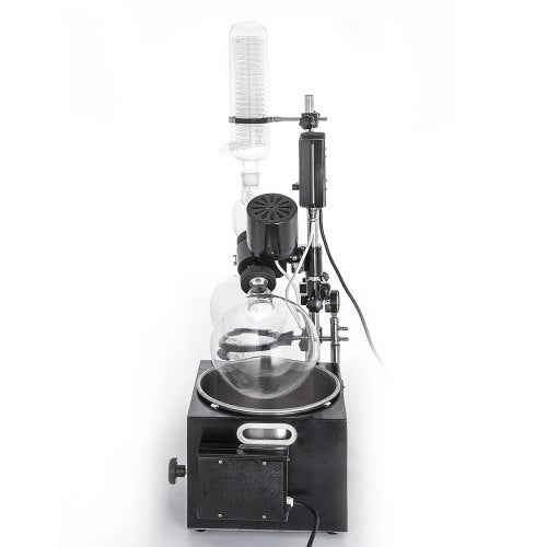 5L Rotary Evaporator RE-501, Digital Controller Vacuum Evaporator Set with 0-90RPM & Manual Lifting