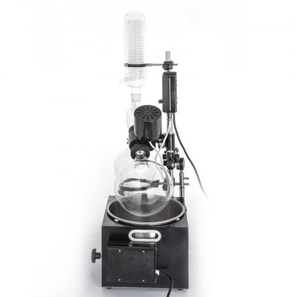 5L Rotary Evaporator RE-501, Digital Controller Vacuum Evaporator Set with 0-90RPM & Manual Lifting