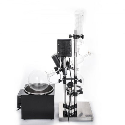 5L Rotary Evaporator RE-501, Digital Controller Vacuum Evaporator Set with 0-90RPM & Manual Lifting