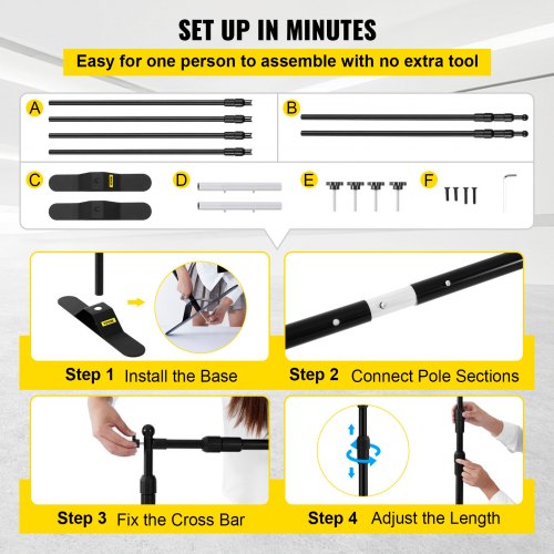 8ft Adjustable Step And Repeat Backdrop Banner Stand Retractable Display With Carrying Bag For Even 5