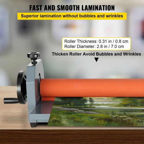 39 Manual Cold Roll Laminator Machine 10mm Vinyl Photo Film Hand Crank Pressure Laminator For Profe 2