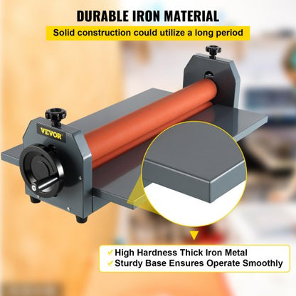 39 Manual Cold Roll Laminator Machine 10mm Vinyl Photo Film Hand Crank Pressure Laminator For Profe 3