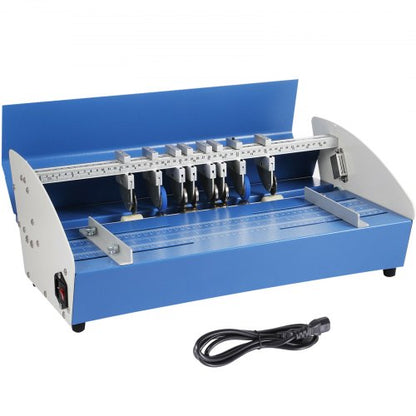 21 Inch Paper Creasing Scoring Machine, 3-in-1 Heavy Duty Metal Electric Perforator for Professional Use