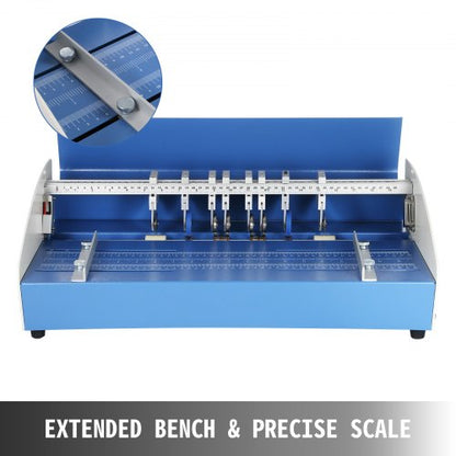 21 Inch Paper Creasing Scoring Machine, 3-in-1 Heavy Duty Metal Electric Perforator for Professional Use