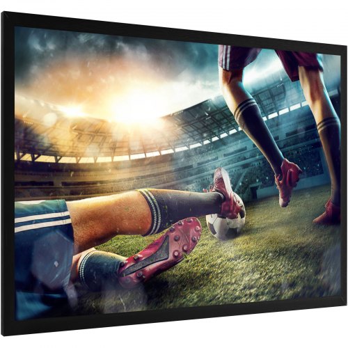 155-inch Projector Screen 16:9, 4K HD Wall Mounted Movie Screen for Home Theater & Cinema Experience