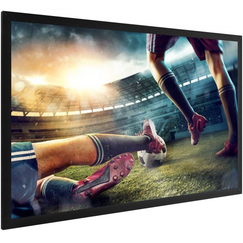 110 169 4K HD Movie Projector Screen Aluminum Frame Wall Mounted For Home Theater  Office Use 8