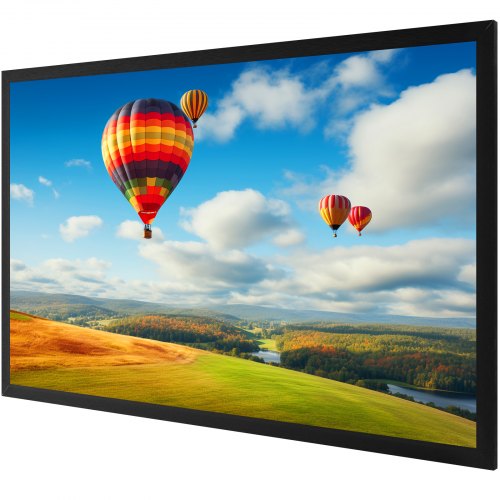 110 169 4K HD Movie Projector Screen Aluminum Frame Wall Mounted For Home Theater  Office Use 10