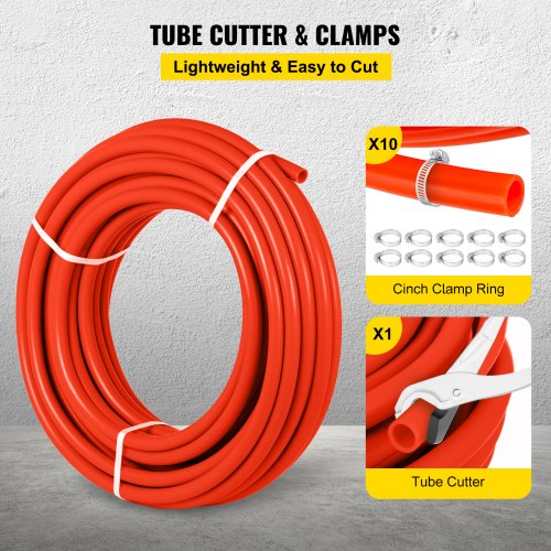 12 X 1000ft Oxygen Barrier PEX Pipe EVOH Radiant Heat Floor Heating Tubing For Plumbing  Cold  Hot  6