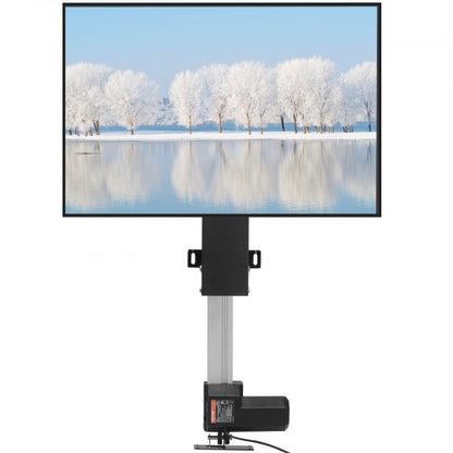 Motorized TV Lift Stroke Length, Height Adjustable, TV Mount Fit for Screens with Remote Control