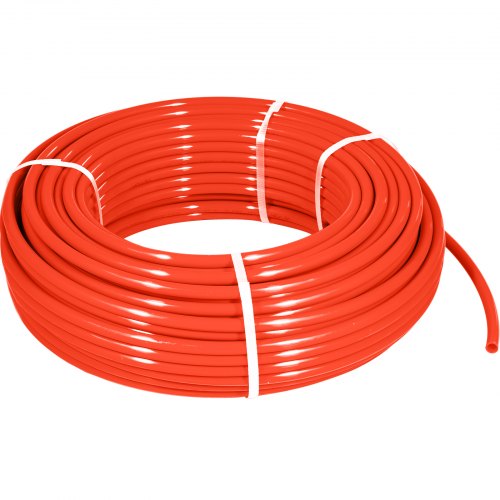 Oxygen Barrier Tube Coil EVOH PEX-B Pipe, Red Flexible PEX Tubing for Residential & Commercial Radiant Floor Heating