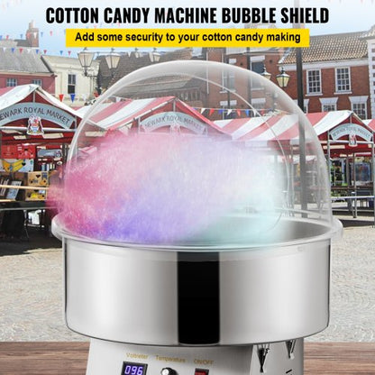 Candy Machine Bubble Shield Clear Plastic Cotton Candy Cover For Commercial Candy Maker Durable Acr 2
