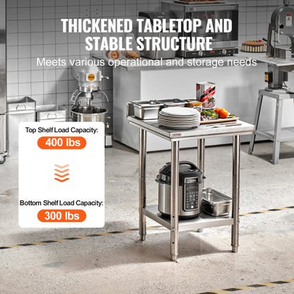 Commercial Stainless Steel Work Table Heavy Duty Prep Bench For Kitchen Restaurant Catering And Foo 3