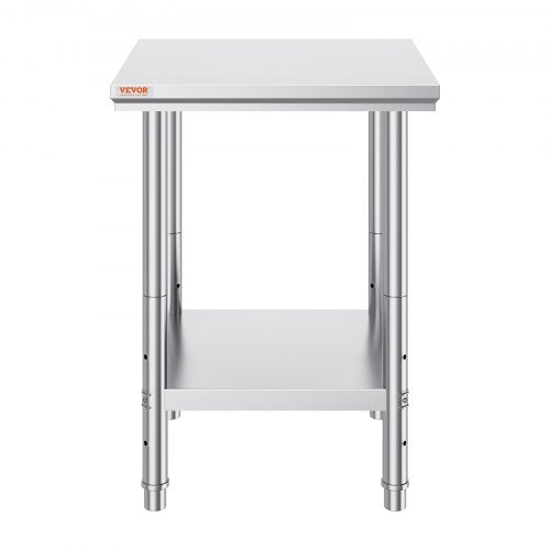 Stainless Steel Commercial Kitchen Work Food Prep Table With Adjustable Undershelf Heavy Duty Utili 9