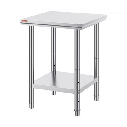 Stainless Steel Commercial Kitchen Work Food Prep Table With Adjustable Undershelf Heavy Duty Utili 8