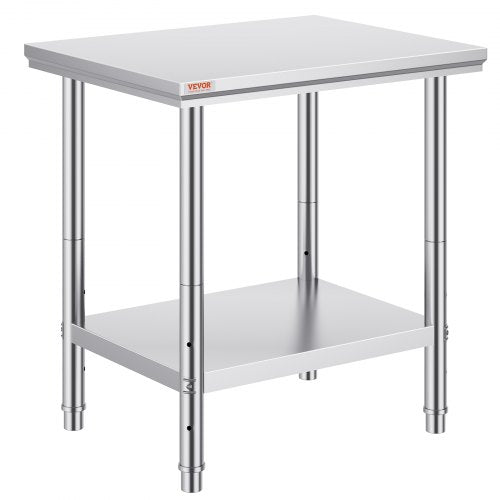 Commercial Worktable & Workstation, Heavy Duty Stainless Steel Work Table for Home, Restaurant, Metal Prep Table