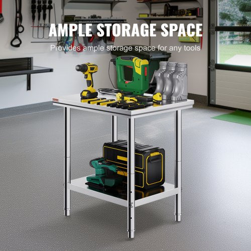 Commercial Worktable  Workstation Heavy Duty Stainless Steel Work Table For Home Restaurant Metal P 4