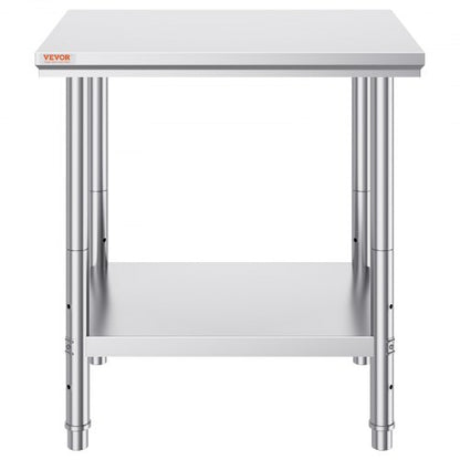 Commercial Worktable  Workstation Heavy Duty Stainless Steel Work Table For Home Restaurant Metal P 9