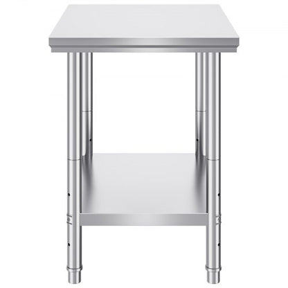 Commercial Worktable  Workstation Heavy Duty Stainless Steel Work Table For Home Restaurant Metal P 10