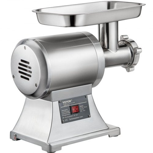 Commercial Meat Grinder Heavy Duty Electric Stainless Steel Meat Mincer W Blades Grinding Plates  S 10