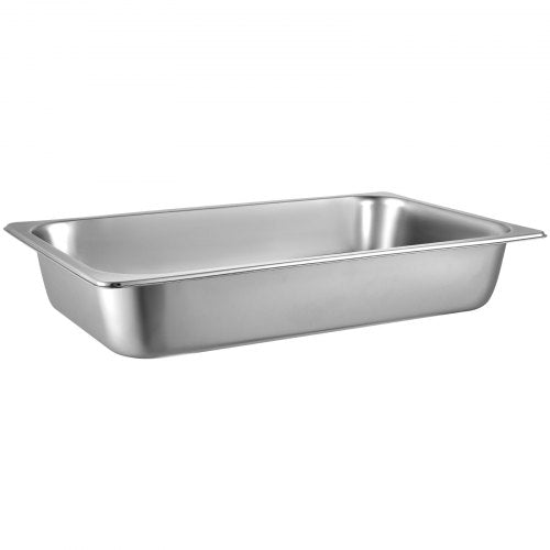 Steam Table Pans Full Size Deep Food Container AntiJam Stainless Steel Oven Tray Hotel Buffet Cater 10