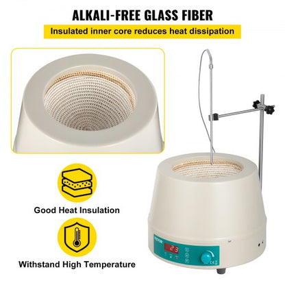 Electric Magnetic Stirring Heating Mantle Digital Magnetic Stirrer Mantle With Max Temp Lab Heating 2