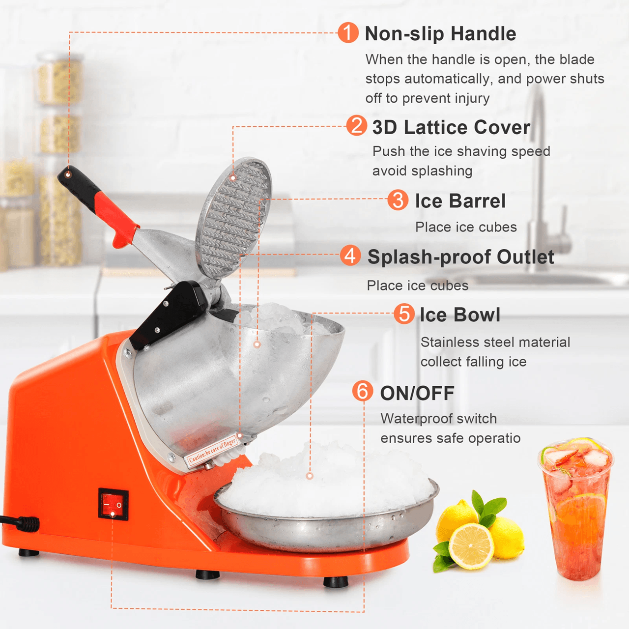 Electric Ice Crusher And Snow Cone Maker For Shaved Ice At Home Or Events 1