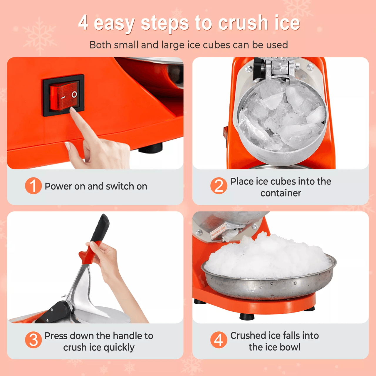 Electric Ice Crusher And Snow Cone Maker For Shaved Ice At Home Or Events 2