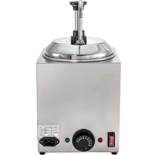 Stainless Steel Hot Cheese Dispenser 24QT Electric Nacho Cheese Warmer With Pump For Hot Fudge Cara 9