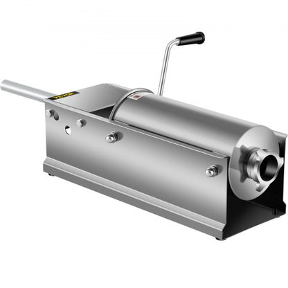 CommercialGrade Sausage Stuffing Machine 5L Capacity Manual Sausage Maker With 5 Stainless Steel No 7